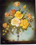 unknow artist Floral, beautiful classical still life of flowers.136 Spain oil painting artist